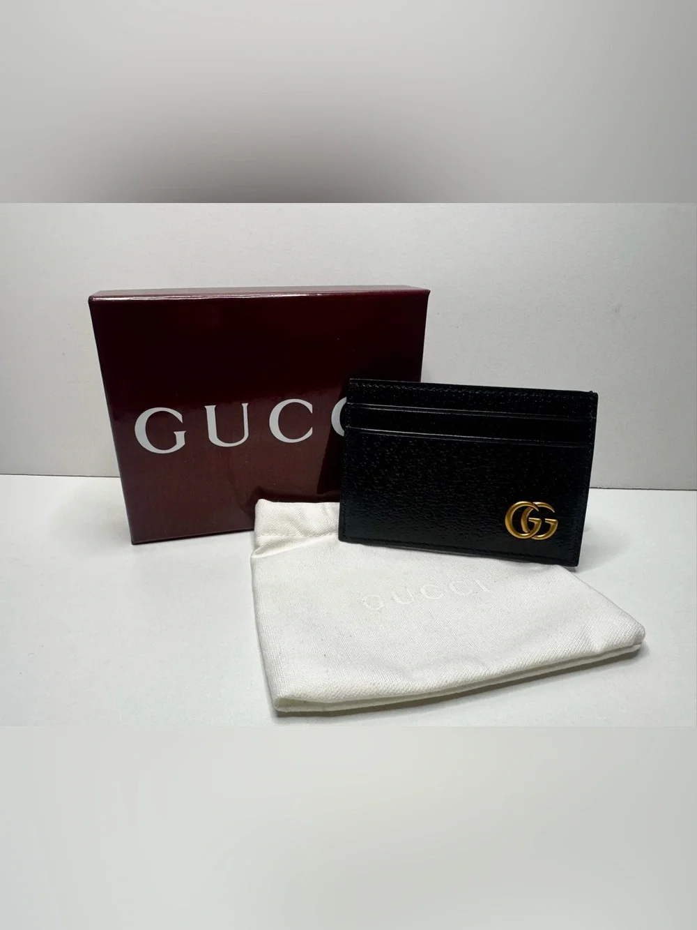 Gucci money clip card holder wallet